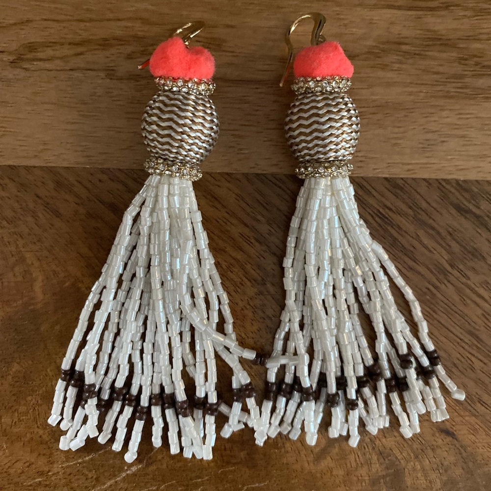 Anthropologie Beaded Dangly Earrings